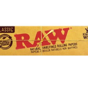 RAW CLASSIC KING SIZE WIDE ROLLING PAPERS