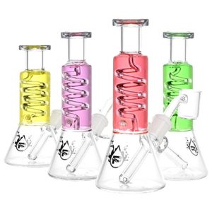 PULSAR MINI GLYCERIN COIL BEAKER 6" RIG ASSORTED COLORS