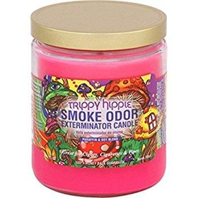 SMOKE ODOR CANDLE TRIPPY HIPPIE