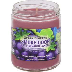 SMOKE ODOR GROOVIN GRAPE CANDLE