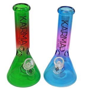 KARMA 9" TWO TONED BEAKER ASSORTED COLORS
