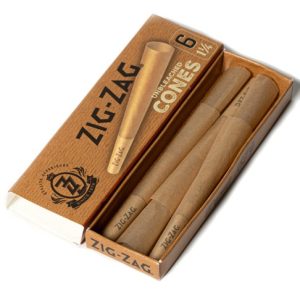 ZIG ZAG CONES UNBLEACHED 1 1/4" 6PK