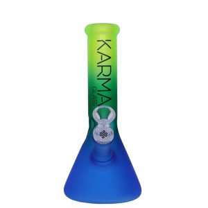 KARMA 9" THREE TONED FROSTED BEAKER ASST. COLORS