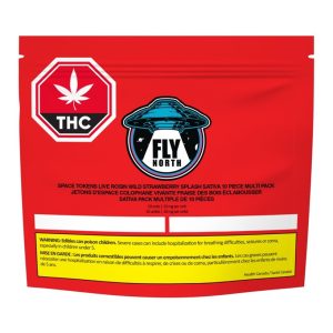 FLY NORTH SPACE TOKEN STRAWBERRY ROSIN 10X10MG