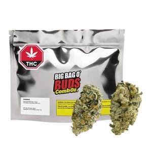 BIG BAG O' BUDS COMBO OUNCE PINK KUSH MINTS X JET FUEL PIE 28G