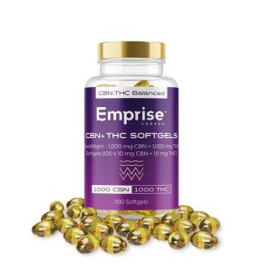 EMPRISE GOODNIGHT 1000 CBN + 1000 THC SOFTGELS 100x10MG
