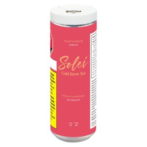 SOLEI PEACH CRANBERRY COLD BREW TEA 355ML