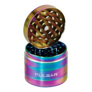 PULSAR 2.5" 4PC ANODIZED ZINC GRINDER RAINBOW