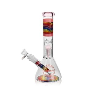 ARSENAL 10" RAINBOW THUNDER TREE PERC BEAKER PINK