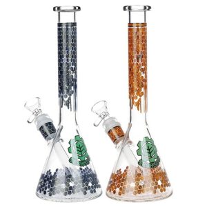 SESHGEAR HONEYCOMB 9.75" BONG ASSORTED COLORS