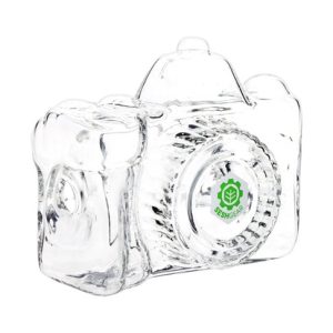 SESHGEAR OLD SCHOOL CAMERA 3.75" GLASS PIPE CLEAR